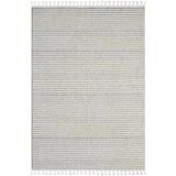 Wool Wl002a Bej Halı Sisal Bukle Dekoratif Kabartmalı Halı Tozsuz Salon Halısı Koridor 80 X 150 Beyaz-Grı