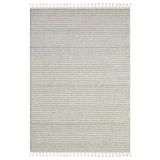 Wool Wl002a Bej Halı Sisal Bukle Dekoratif Kabartmalı Halı Tozsuz Salon Halısı Koridor 80 X 300 Beyaz-Grı