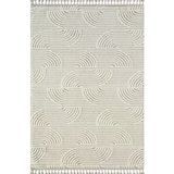 Wool Wl012a Gri Beyaz Modern Desen Kabartmalı Doku Pamuk Tabanlı Kaymaz Salon Halı 80 X 150 Grı Beyaz