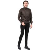 woolen world Balıkçı Yaka Yün Kazak, 2XL, 805592020103, KAHVERENGİ, Erkek