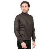 woolen world Balıkçı Yaka Yün Kazak, L, 805592020103, KAHVERENGİ, Erkek
