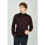 Woolen World Erkek Yarım Balıkçı Yaka Triko Kazak 5223 Bordo