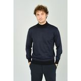 Woolen World Erkek Yarım Balıkçı Yaka Triko Kazak 5223 Lacivert - XL