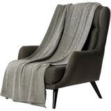 Woolhome Tv Koltuk Şalı 170X130 - 170 x 130 cm - Gri