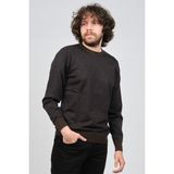 Woolman Erkek Desenli Bisiklet Yaka Yün Kazak 1572010 Kahverengi - XL