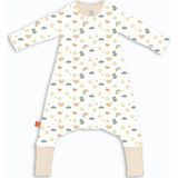 Woolnat Merino Yün Sunny Temalı Çift Katlı Uzun Kollu Çocuk Uyku Tulumu