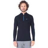 Woolona Astro Uzun Kollu Yarım Fermuarlı Yün Termal Içlik - 2XL - Siyah
