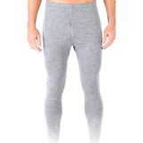 Woolona Atlas Long Bottom Yün Erkek Spor Tayt - Gry - Gri