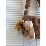 Wooly Joys Ayıcık Desenli Peluş Çanta Charmı / Mini Cüzdan / Airpods Çantası / Ayıcık Anahtarlık / Bozuk Para Cüzdanı / Ayıcık Anahtarlıklı Çanta Süsü / 24 Farklı Renk Seçeneğiyle