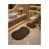 WOOLY LIFE 2 li banyo takımı peluş paspas tavşan tüyü 50x70 60x100