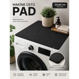 Wooly Life Keçe Çamaşır Makinesi Örtüsü Ped 55X60 - 35 - 000-Siyah