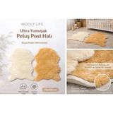 Wooly Life Peluş Halı Post Desen 70X100 Paspas Çocuk Odası - 80 x 100 - Beyaz