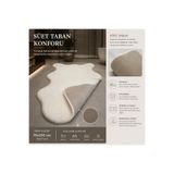 WOOLY LIFE Peluş post halı tavşan tüyü SÜET taban 70x100 premium kalite