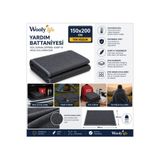 WOOLY LIFE Tek kişilik battaniye 150x200 yardım battaniyesi çok amaçlı kamp piknik