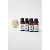 Woolyball Çamaşır Kurutma Makinası Için Uçucu Yağlar Seti 4 Adet 10 Ml.( 1 Adet Yün Kurutma Topu Xl Hediye)