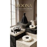 Woona Dekoratif Siyah Gelinlik & Gül & Papatya Tasarımlı Soya Wax Mum Seti - Amber Kokulu Siyah Beyaz Konsept ( Gotik Tasarım ) El Yapımı Doğal Soya Wax Premium Kokulu Mum Seti - woonamum-16