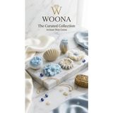 Woona Doğal Soya Wax 6'lı Sinek Kovucu Sitronella Dekoratif Mum Seti - Şakayık, Lale, Papatya, Ortanca, Istiridye Figürlü El Yapımı Doğal Soya Wax Premium Kokulu Mum Seti - woonamum-34