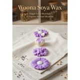Woona Doğal Soya Wax Dekoratif Mum Seti - Lavanta Kokulu Papatya, Şakayık ve Ortanca Çiçeği El Yapımı Doğal Soya Wax Premium Kokulu Mum Seti - woonamum-3