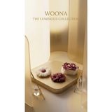 Woona Doğal Soya Wax Gül ve Vanilya Kokulu Dekoratif 3' Lü Set Gül & Ortacan Çiçeği & Papatya El Yapımı Doğal Soya Wax Premium Kokulu Mum Seti - woonamum-27