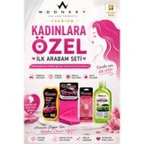 woonkey Kadınlara Özel İlk Arabam Seti Oto Temizlik ve Bakım Seti Araç Şampuanı Mikrofiber Bez Yıkama Süngeri Araç Kokusu