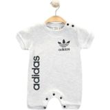 Woops Baby Marka Addas Desen Çıtçıtlı Tulum 6-24 Ay - Gri - 2 Yaş