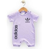 Woops Baby Marka Addas Desen Çıtçıtlı Tulum 6-24 Ay - Lila - 2 Yaş