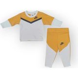 Woops Baby Marka Baskılı Nke Desen Biyeli Uzun Kol Ikili Takım Unisex 6-24 Ay - 18 Ay - Sarı
