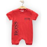 Woops Baby Marka Bossa Desen Çıtçıtlı Tulum Unisex 6-24 Ay - 18 Ay - Kırmızı