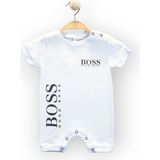 Woops Baby Marka Bossa Desen Çıtçıtlı Tulum Unisex 6-24 Ay - 2 Yaş - Bebe Mavi