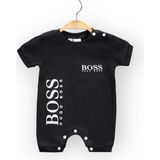 Woops Baby Marka Bossa Desen Çıtçıtlı Tulum Unisex 6-24 Ay - 2 Yaş - Siyah