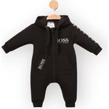 Woops Baby Marka Bossa Desen Kapşonlu Tulum 6-24 Ay - Siyah - 3 Yaş