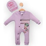 Woops Baby Marka Cuccy Desen Şapkalı Tulum 6-24 Ay - Lila - 2 Yaş