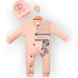 Woops Baby Marka Cuccy Desen Şapkalı Tulum 6-24 Ay - Somon - 2 Yaş