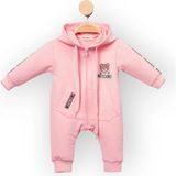 Woops Baby Marka Moşino Desen Kapşonlu Tulum 6-24 Ay - Pembe - 2 Yaş