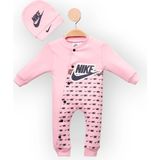 Woops Baby Marka Nke Desen Şapkalı Tulum 6-24 Ay - Pembe - 2 Yaş