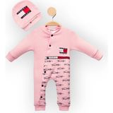 Woops Baby Marka Tomm Desen Şapkalı Tulum 6-24 Ay - Pembe - 2 Yaş