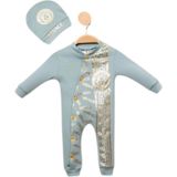 Woops Baby Marka Versay Desen Şapkalı Tulum 6-24 Ay - Yeşil - 2 Yaş