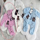 Woops Baby Marka Wilton Desen Şapkalı Tulum Unisex 6-24 Ay - Pembe - 2 Yaş