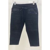 Woorage Mojo Erkek Bebek 1-5 Yaş Beli Lastikli Kot Pantolon 5368 Siyah - 9 - 12 Ay