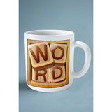 Word Search Block Mobil Oyun Baskılı Kupa Bardak Çift Taraflı Baskı Kişiye Özel Model 1