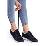 Wordex F1 Günlük Kadın Fileli Yazlık Sneaker Spor Ayakkabı - Lacivert