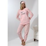 Wordex Fawn 5010 Peluş Welsoft Polar Kışlık Yumoş Kadın Pijama Takımı