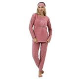 Wordex Fwn 5018 Peluş Welsoft Polar Kışlık Yumoş Kadın Pijama Takımı (Soft Pembe, XL)