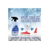Wörf Kışlık Araç Bakım Seti Buz Çözücü Sprey & Buz Kazıyıcı & Çekçek