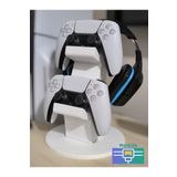 Work3d Ps5 2li Kol Tutucu + Kulaklık Standı ( 3 In 1 ) Beyaz