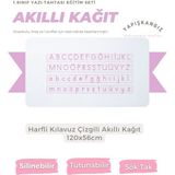 Workasist Okula Merhaba | Hece Tablosu,harfli ve Kılavuz Çizgili Eğitim Seti Yazı Tahtası Akıllı Kağıt Tahta