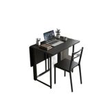 Workcomo Katlanır Çalışma Masası Yemek Masası Mutfak Masası Balkon Masası Siyah-Siyah