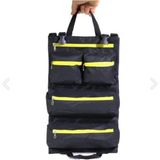 Workınbag Katlanabilir Su Geçirmez 5 Gözlü Bez Takım Alet Çantası Siyah
