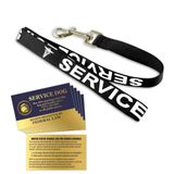 WORKINGSERVICEDOG.COM "SERVICE DOG" Tasma - Beş Federal Hukuk Not kartı içerir - Servis Köpek Yeleği ile veya olmadan kullanın