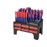 WORKPRO WP200560 100 Parça Profesyonel CR-V Manyetik Tornavida ve Bits Uç Seti, Duvar Askı Aparatlı, Çin